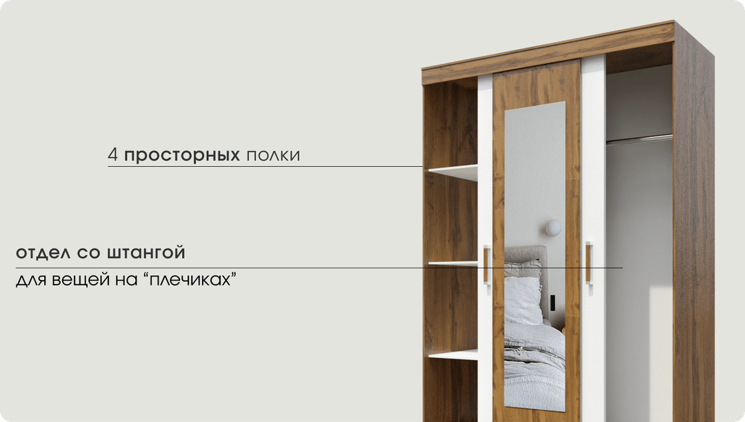 Вместительные полки