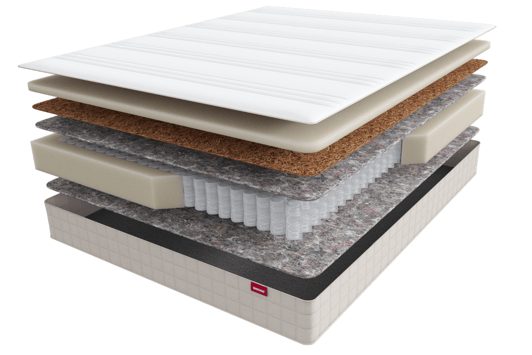 Матрас для здорового сна с упругой поддержкой, выдерживающий большую нагрузку.