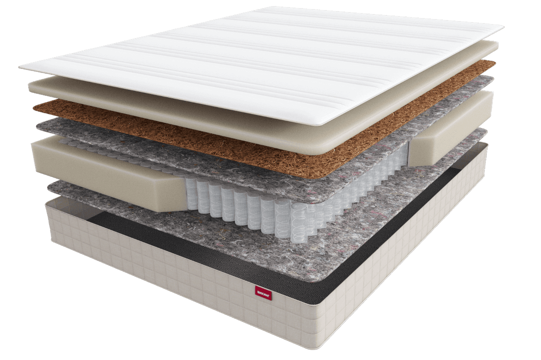 Матрас для здорового сна с упругой поддержкой, выдерживающий большую нагрузку.