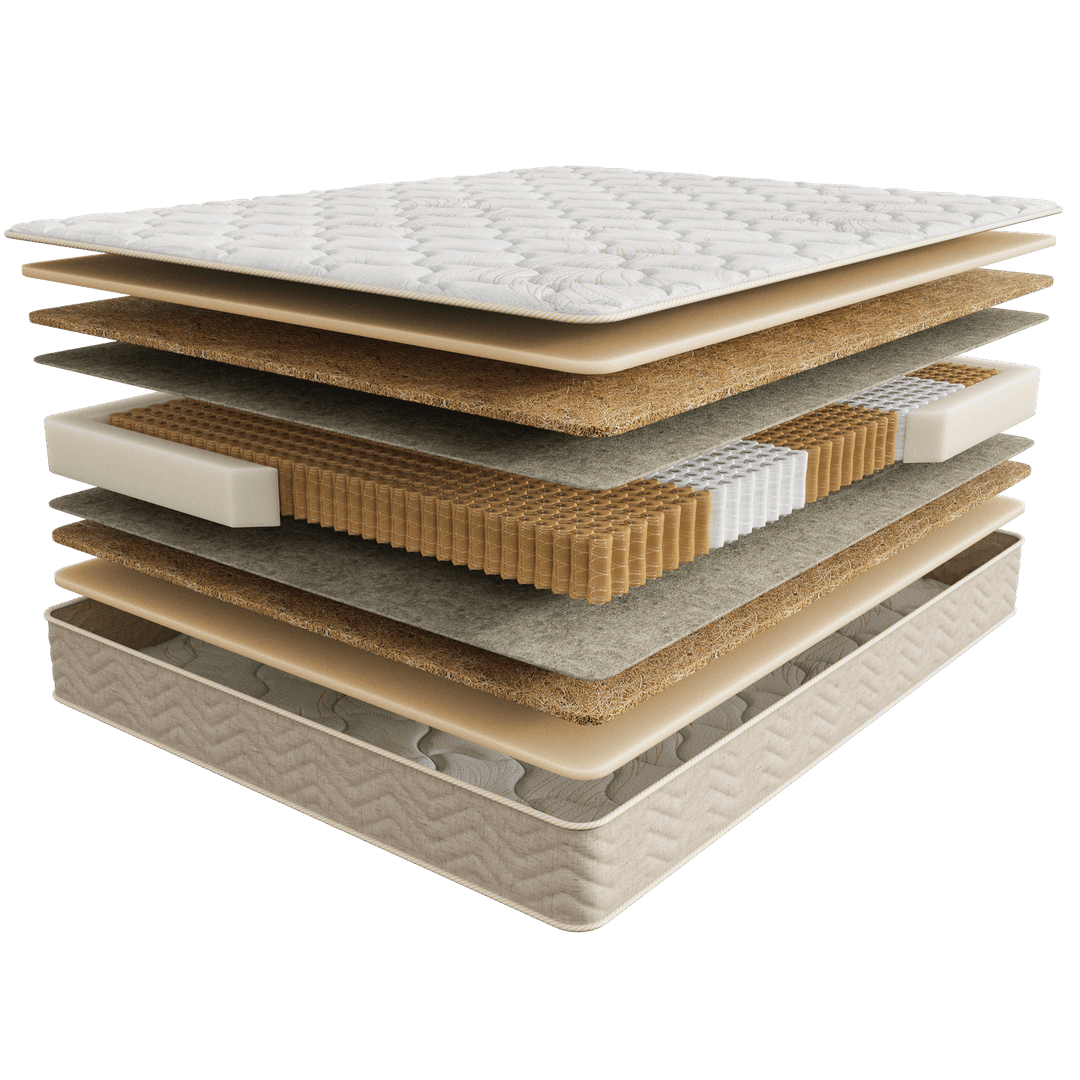 Двусторонний ортопедический матрас Comfort Medium российского бренда Sontery by Askona ― изделие средней высоты в 25 см. Предельно допустимая нагрузка на спальное место ― 140 кг.